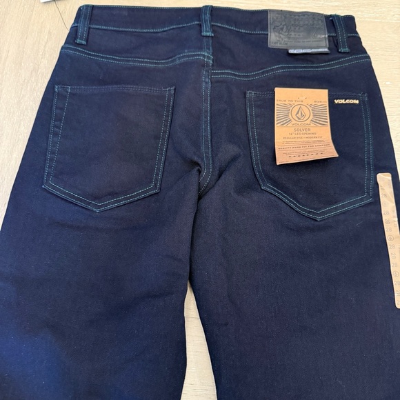 Volcom Blue Modern Straight Jeans Solver Fit - Picture 9 of 9